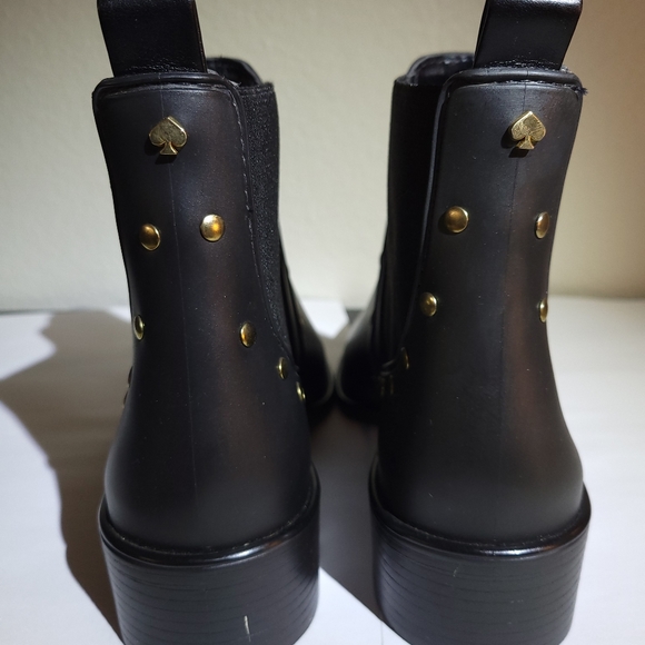Kate Spade ankle boots black stud detail size 8/9 - Picture 3 of 7